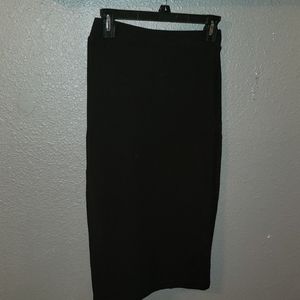 Black pencil skirt